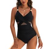 Roupa De Banho De Uma Peça Blooming Jelly Com Cobertura Total Para Controle De Barriga