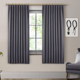 Cortinas Shineland Dark Grey Blackout 183 Cm 2 Painéis