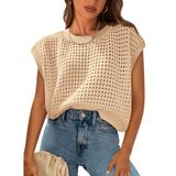 Top Prettygarden Feminino De Crochê De Primavera E Verão