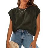 Top Prettygarden Feminino De Crochê De Primavera E Verão