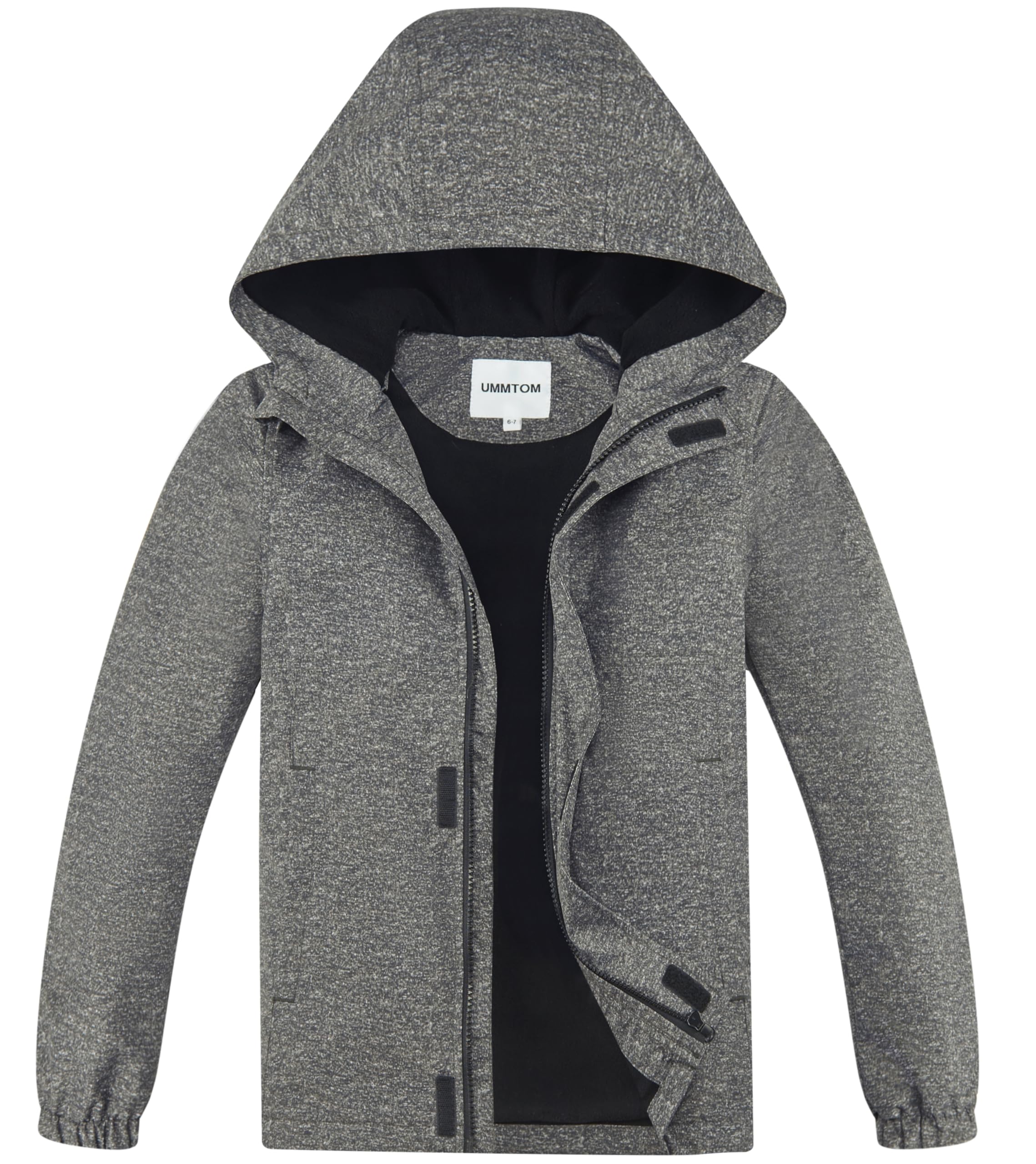 Casaco De Chuva Ummtom Leve Impermeável Com Capuz Para Meninos 5-6y