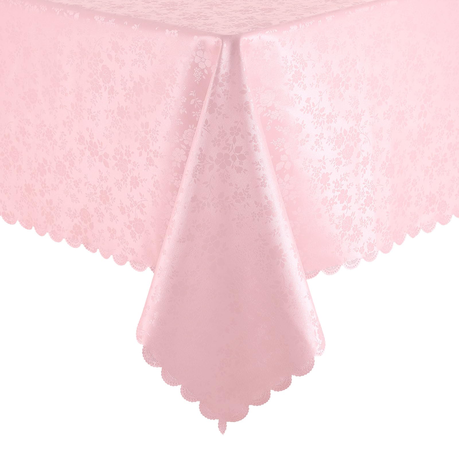 Toalha De Mesa Smiry, Vinil Impermeável, 150 X 210 Cm, Retangular, Rosa