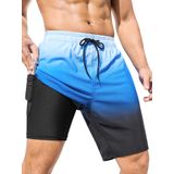 Calções De Banho Silkworld Masculinos 2 Em 1 Com Forro De Compressão