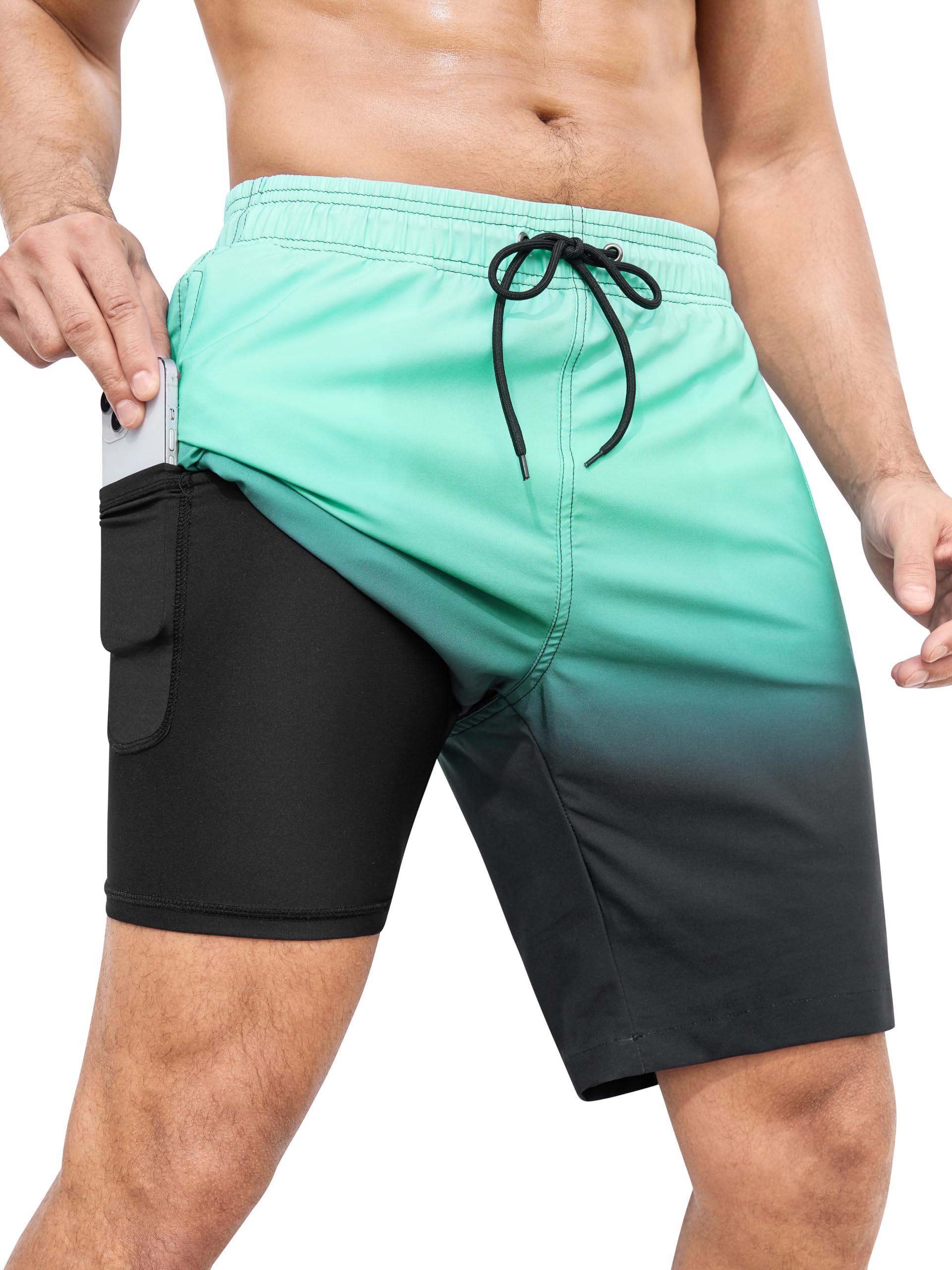 Calções De Banho Silkworld Quick Dry Beach Shorts Masculinos Pequenos