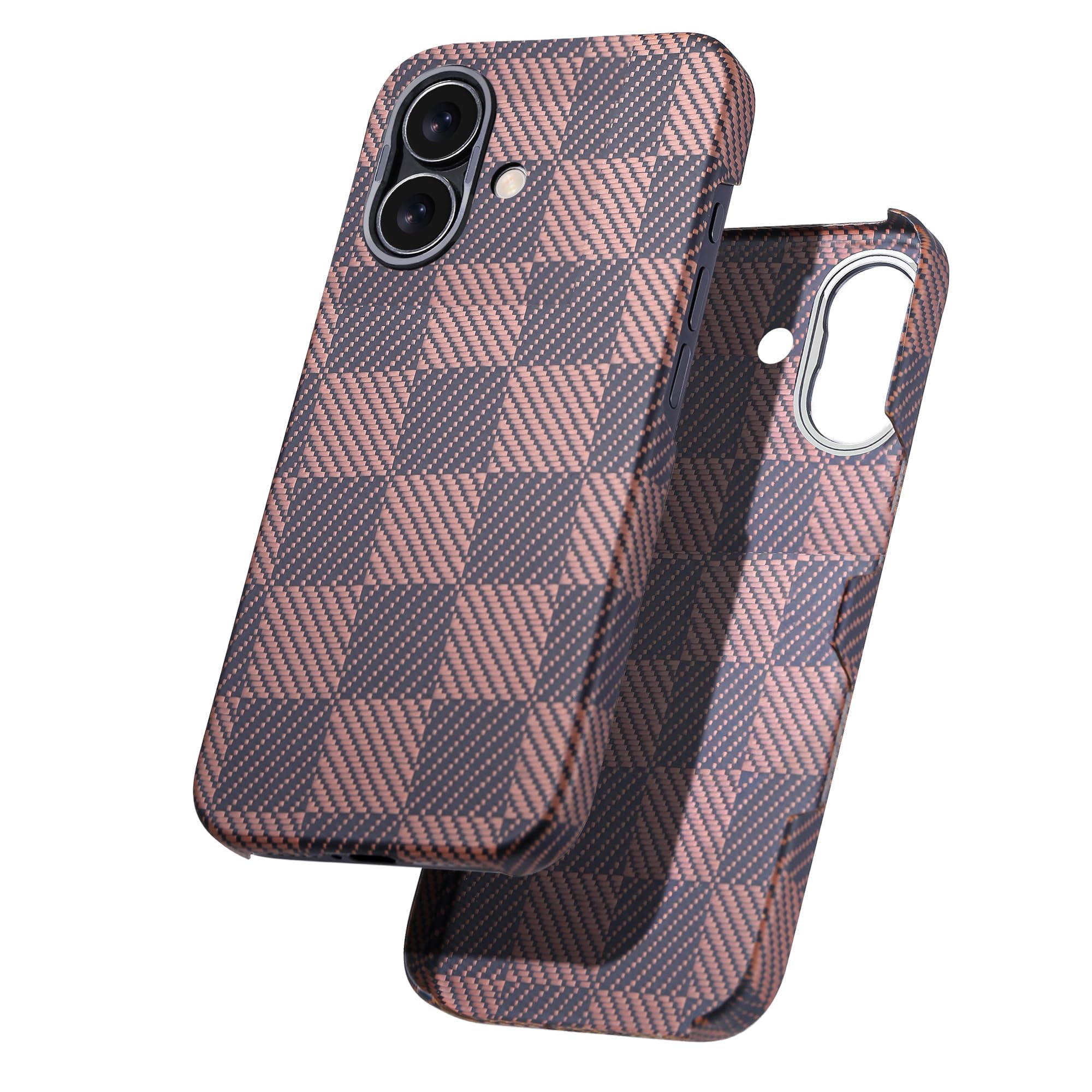Capa De Telefone Gesihopy De Fibra De Aramida Para Iphone 16 Com Mag-safe