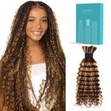 Cabelo Trançado Humano Lvnatu 4/27 Blonde Brown Highlight 22"