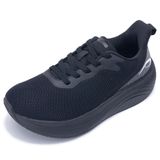 Tênis De Caminhada Wide Toe Box Arch Support Para Mulheres, Pretos, Tamanho 10