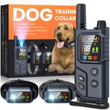 Coleira De Choque Para Treinamento De Cães Ming Yun 2 Dogs 1200 M À Prova D&#39;água