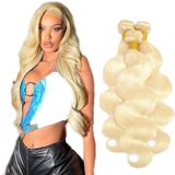 Pacote De Cabelo Auokmar 613 Blonde Body Wave 20 22 24cm 150% 8a