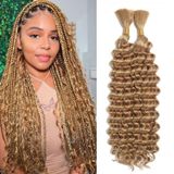 Cabelo Trançado Lyiskb Deep Wave Bulk 100g X 2 Honey Blonde