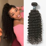 Pacote De Cabelo Ashine Deep Curly Water Wave Cambodian Raw 22 Polegadas