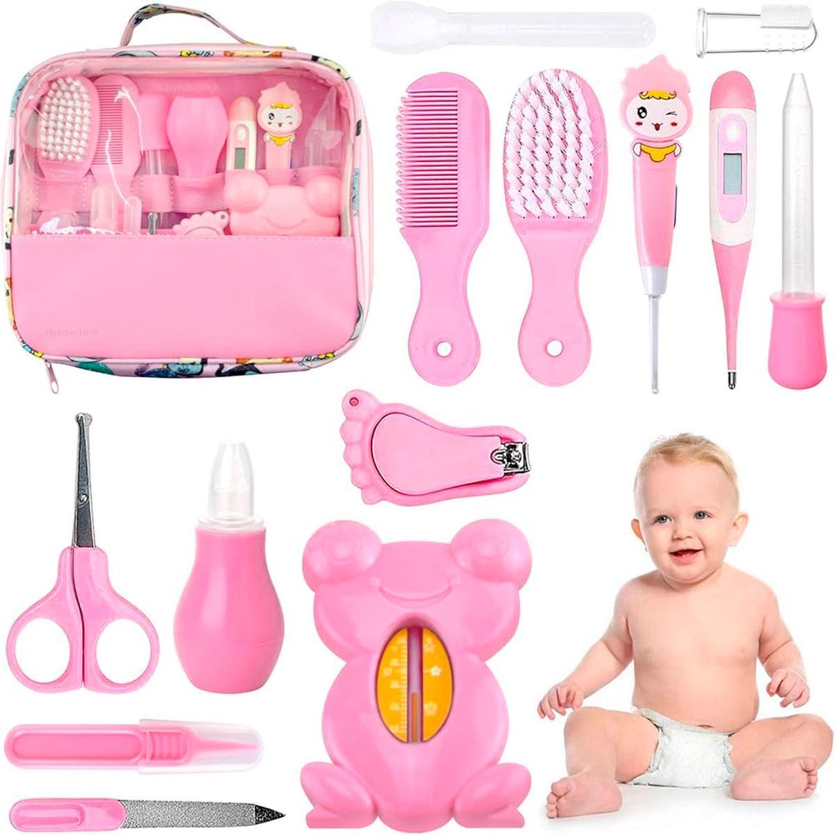 Kit Higiene Bebê Rosa Recém Nascido Escova Tesoura - Carrefour