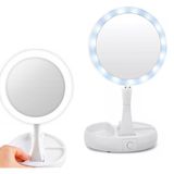 Espelho Led Iluminado Face Dupla Portátil Perfeito Maquiagem