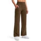 Calças De Ioga Libin, Calças De Moletom Femininas Com Pernas Largas E Cintura Alta, Xl