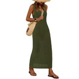 Cobertura De Maiô Btfbm Crochet Para Mulheres, Verão 2025, Exército