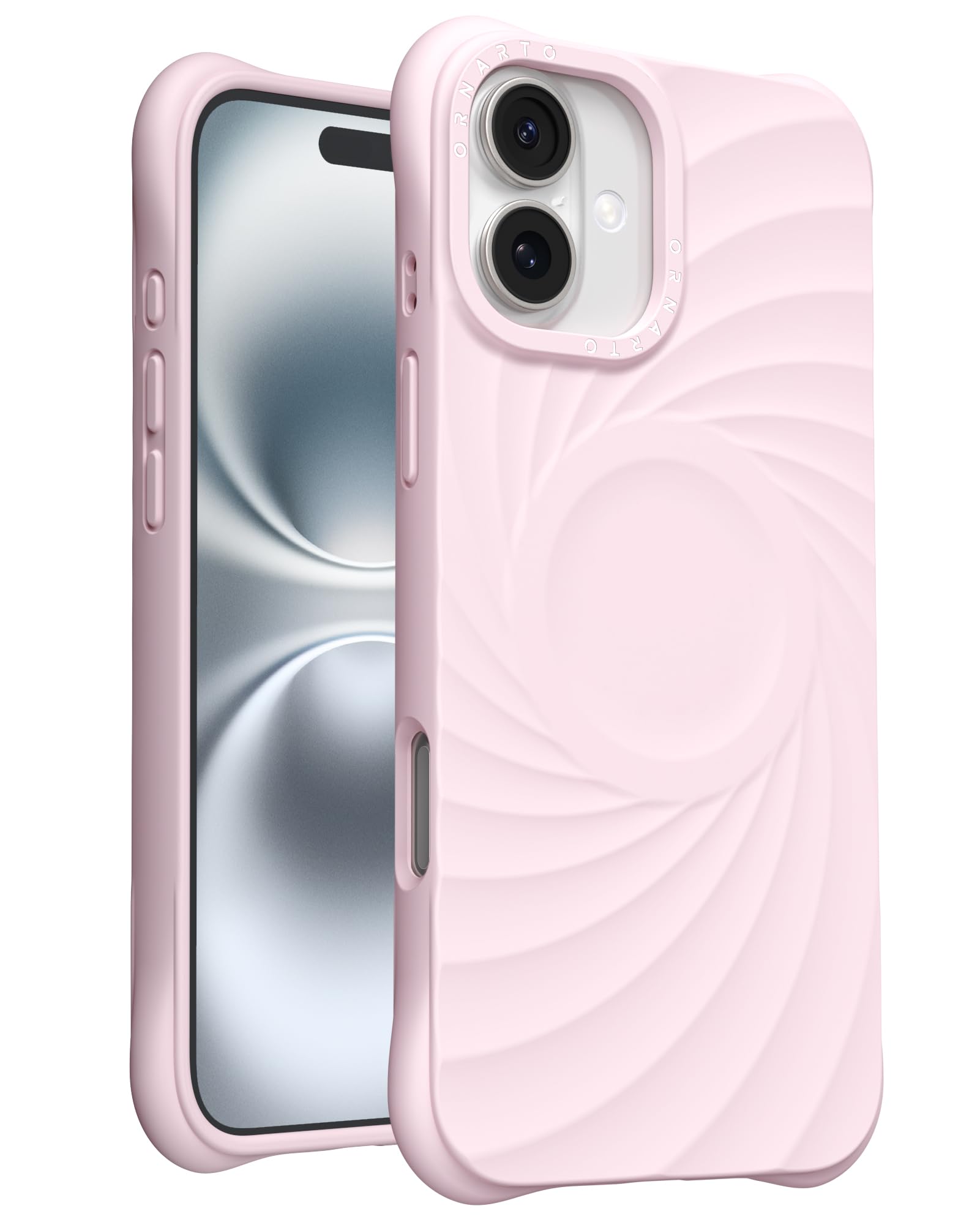 Capa De Telefone Ornarto Vortuxe Para Iphone 16 Plus Com Magsafe Pink