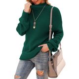 Suéter Jouica Feminino De Inverno Com Gola Alta Verde Escuro Tamanho S
