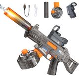 Pistola De Água Elétrica Automática Flybakiz Com Efeitos De Led Cinza