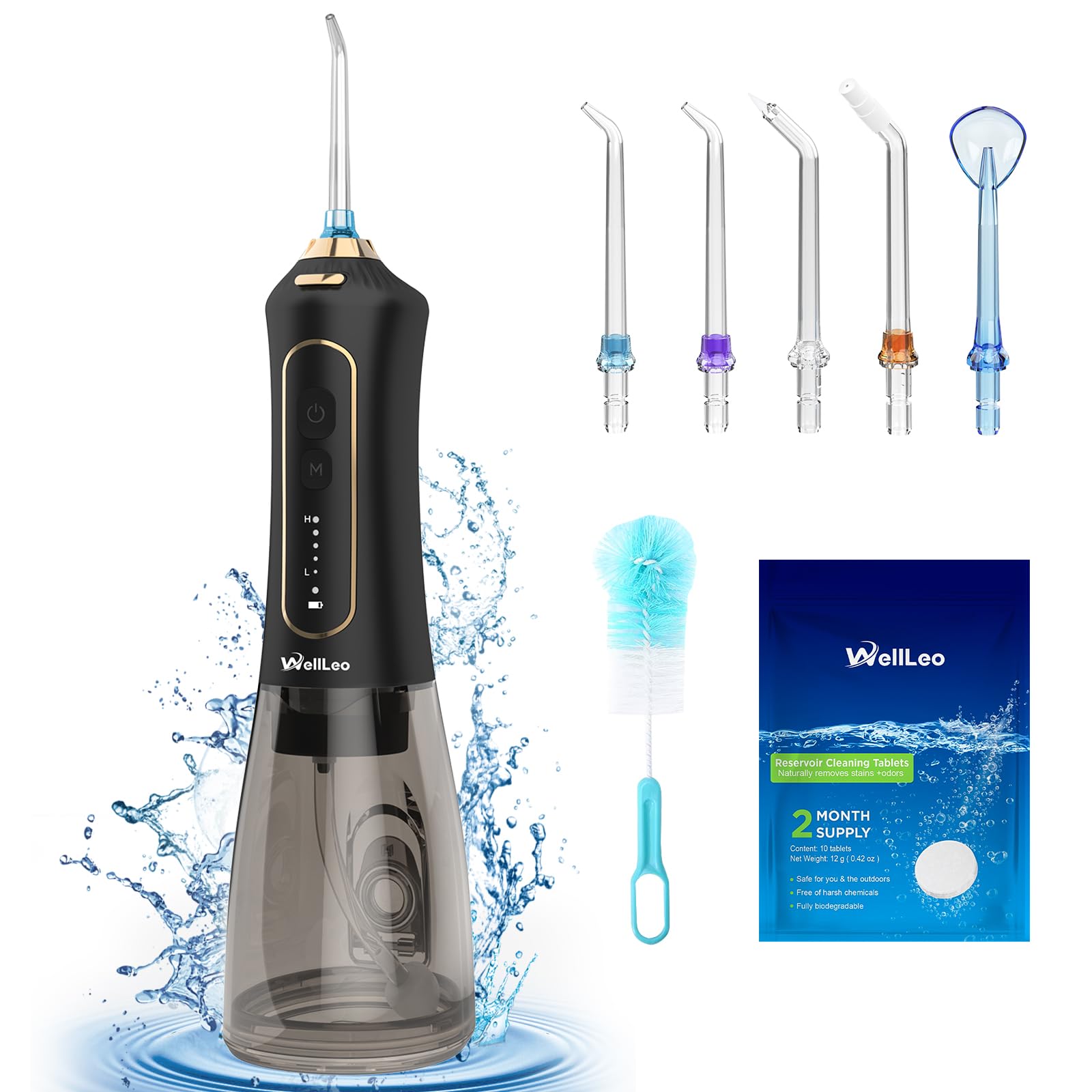 Water Flosser Wellleo Wellleo 300ml Sem Fio Recarregável