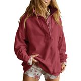 Moletom Gacaky Oversize Casual De Manga Comprida Para Mulheres