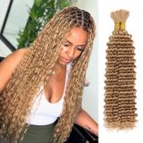 Braiding Hair Sudreman Deep Water Wave 16 Polegadas 200g X2 Blonde