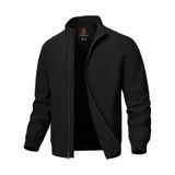 Jaqueta Tbmpoy Lightweight Windbreaker Bomber Para Homens Preta