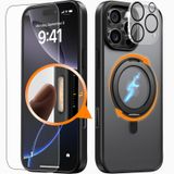 Capa De Telefone Jueshituo 3 Em 1 Para Iphone 16 Pro 6.3 Black Titanium