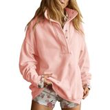 Moletom Gacaky Oversize Casual De Manga Comprida Para Mulheres