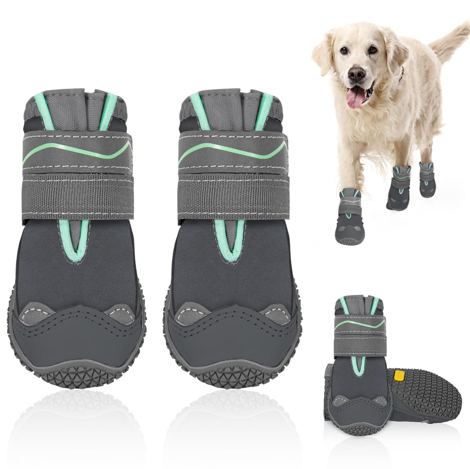 Sapatos Para Cães Slowton Impermeáveis Antiderrapantes Para O Verão E Inverno