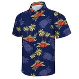 Camisa Havaiana Mizvsitrd Embrace Aloha Spirit Para Homens Roxa
