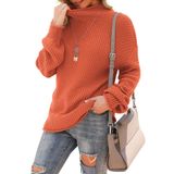 Suéter Jouica, Gola Alta, Gola Alta, Asa De Morcego, Solto, Vermelho, Gg, Feminino