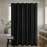 Cortina De Chuveiro Dukiyo Linen Neutra Extra Longa 180x230cm