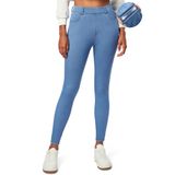 Jeans Elásticos Jeggings Iuga Tummy Control De Cintura Alta Para Mulheres