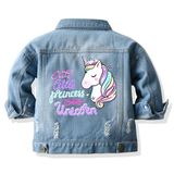 Jaqueta Jeans Cromoncent Kids Unicorn Blue 9-10y