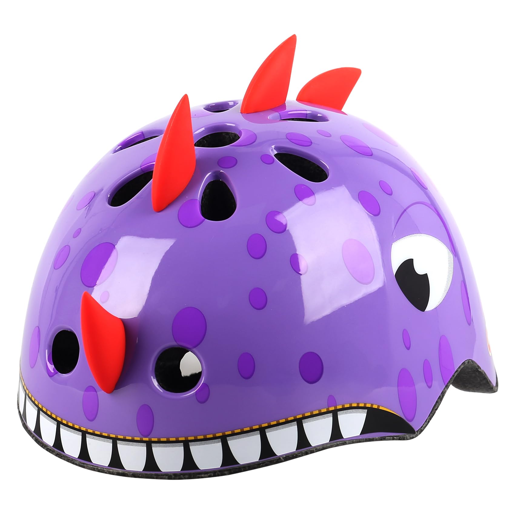 Capacete De Bicicleta Atphfety Toddler Kids Ajustável Roxo Xs 44-50cm