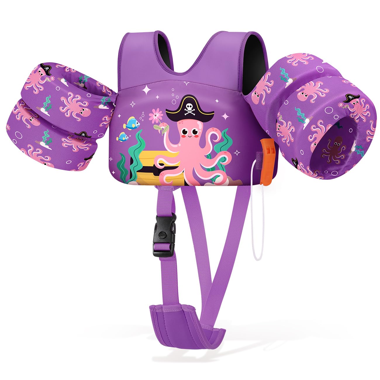 Colete De Natação Heysplash Para Crianças De 6 A 14 Kg Para Piscina E Mar De 1 A 3 Anos