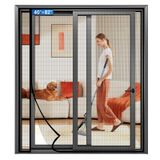 Porta De Tela Longeas Porta Deslizante Magnética Pet Mesh 100x210cm