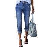 Jeans Capri Sidefeel High Wisted Tummy Control Para Mulheres