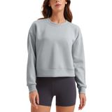 Moletom Crz Yoga Softaura Com Gola Redonda, Manga Comprida, Feminina, Cinza M