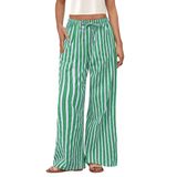 Pijama Bottoms Prettygarden, Calças De Lounge Femininas Com Pernas Largas