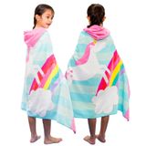 Toalha De Banho Bavilk Kids Com Capuz Para Piscina De Praia 100% Algodão