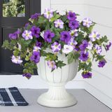 Flores Artificiais Ammyoo Spring Faux Petunias, 2 Peças, Roxas