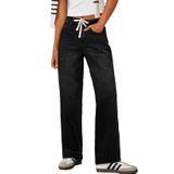 Jeans Sidefeel Zimbaplatinum Para Mulheres De Cintura Alta Tamanho 8 Pretos
