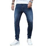 Jeans Hungson Skinny Para Homens, Elásticos E Justos, Rasgados E Envelhecidos