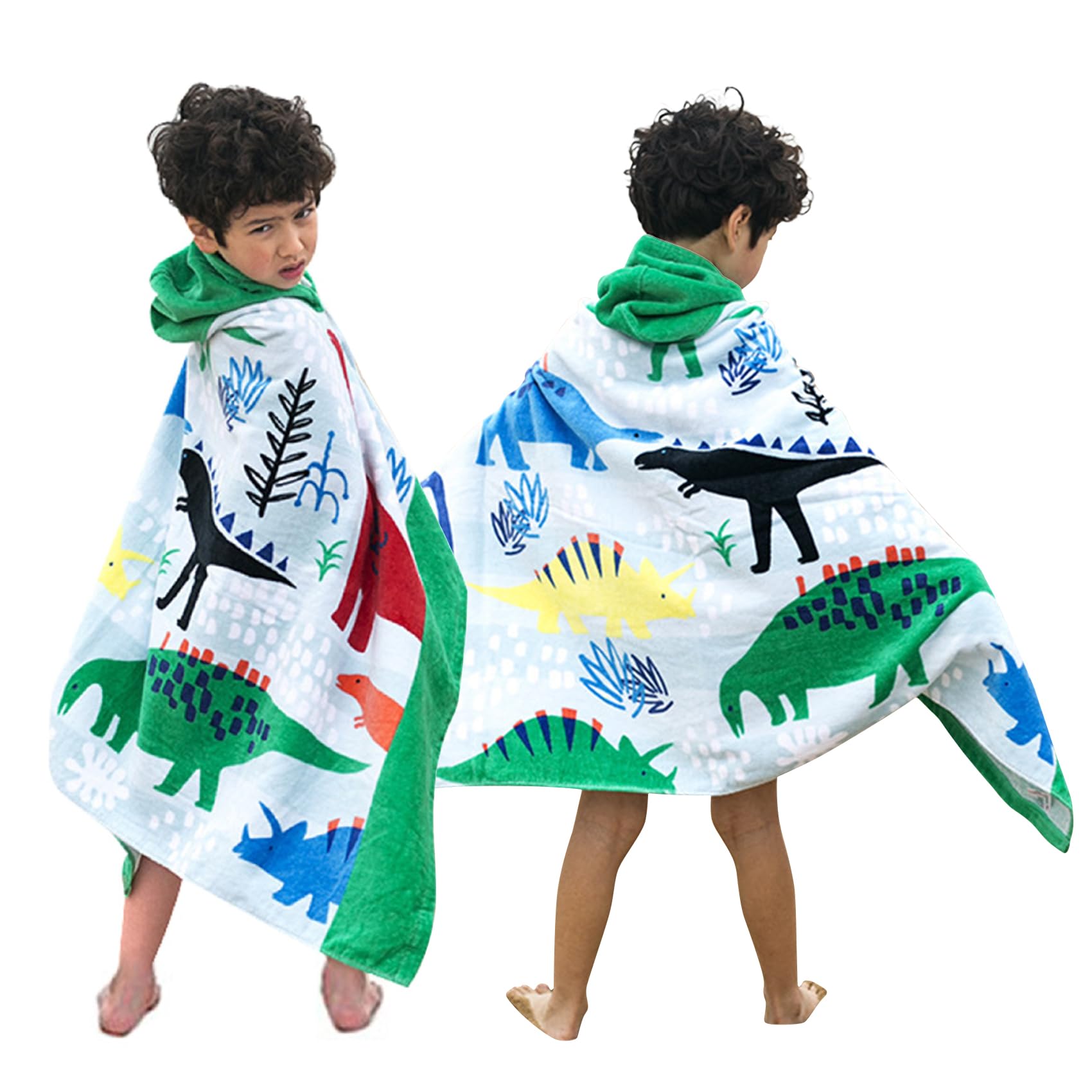 Toalha De Banho Bavilk Kids Com Capuz Para Piscina De Praia 100% Algodão