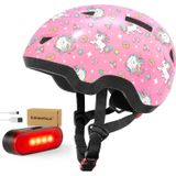 Capacete De Bicicleta Mountalk Toddler Com Luz Ajustável De 1-3/2-4 Anos