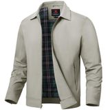 Jaqueta Masculina Leve Tbmpoy, Corta-vento, Cinza Claro, S