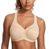 Sutiã Esportivo Feminino Syrokan Full Support High Impact 32d Bege