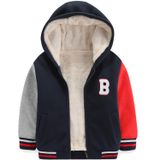 Jaqueta Bumeex Toddler Boy Com Capuz De Lã De Outono E Inverno 2t Azul/cinza/vermelha