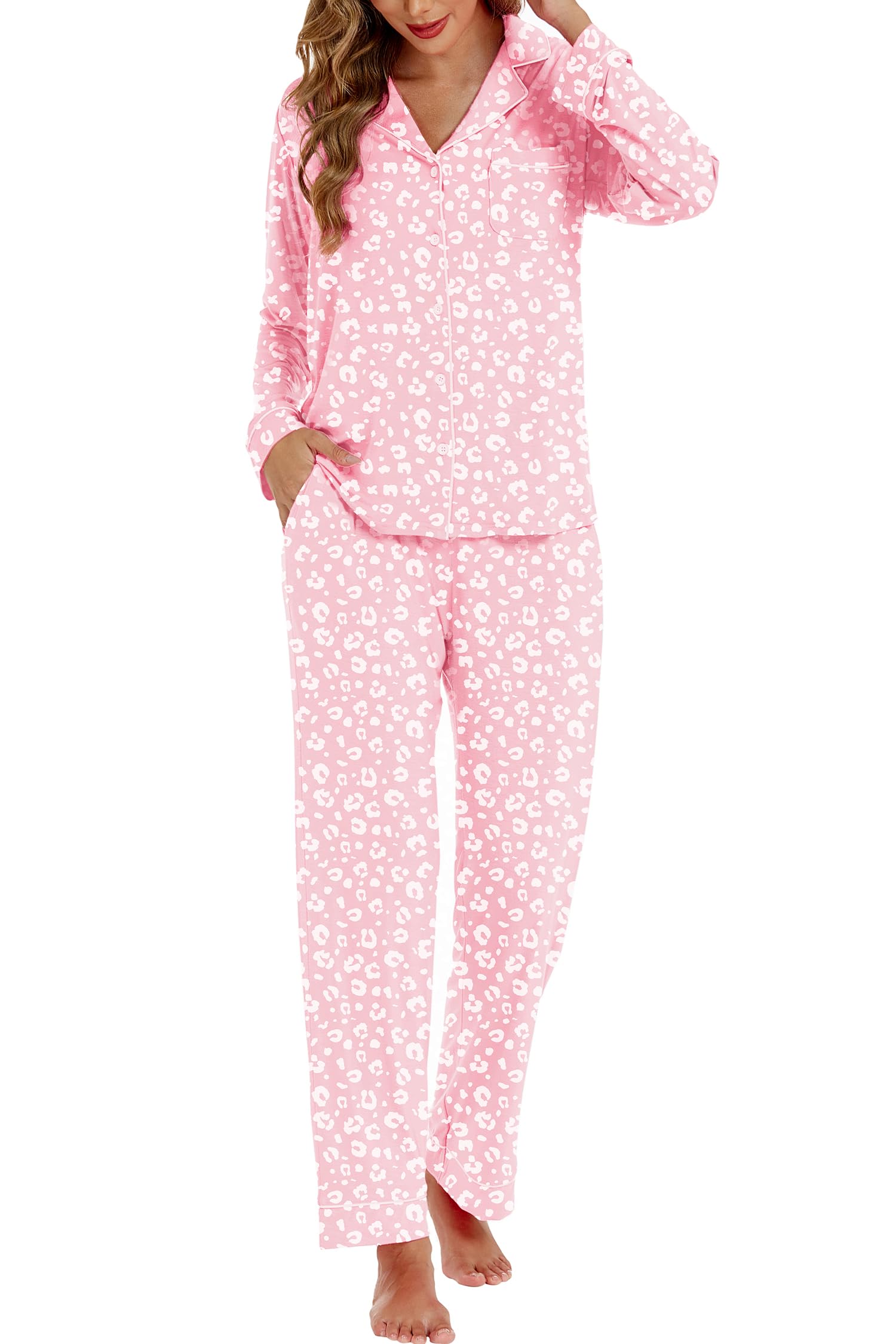 Conjunto De Pijamas Feminino Lubot, Viscose, Amanteigado, Rosa Macio, Gg